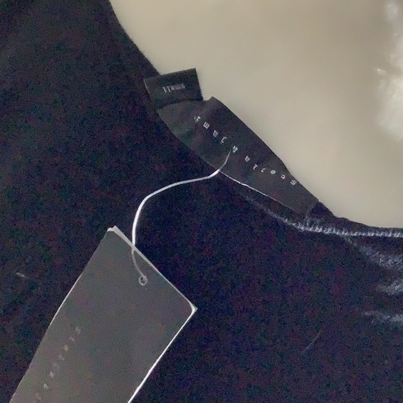 Stella & Jamie  NEW - Sz S - sweater tunic wide short sleeve elastic bottom half - Picture 5 of 6